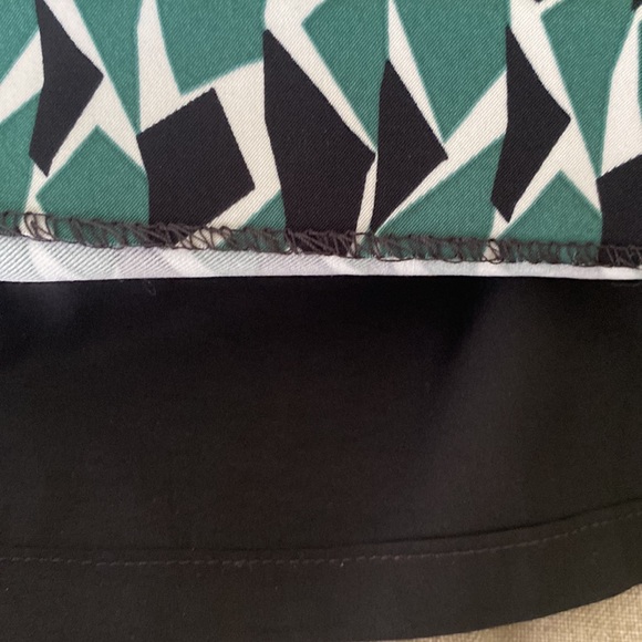 Missoni Green & Black Geometric Side Zipper Pencil Skirt - 46 - 10 - Picture 10 of 16